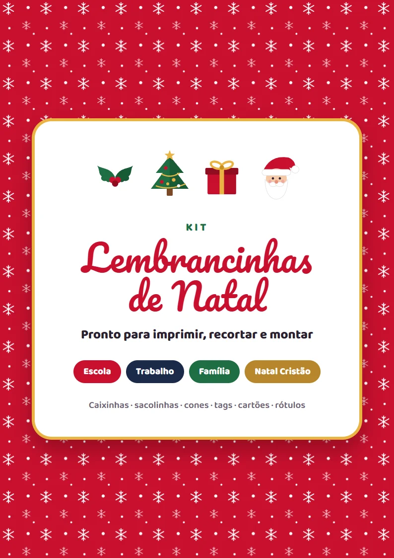 Capa do Kit Lembrancinhas de Natal